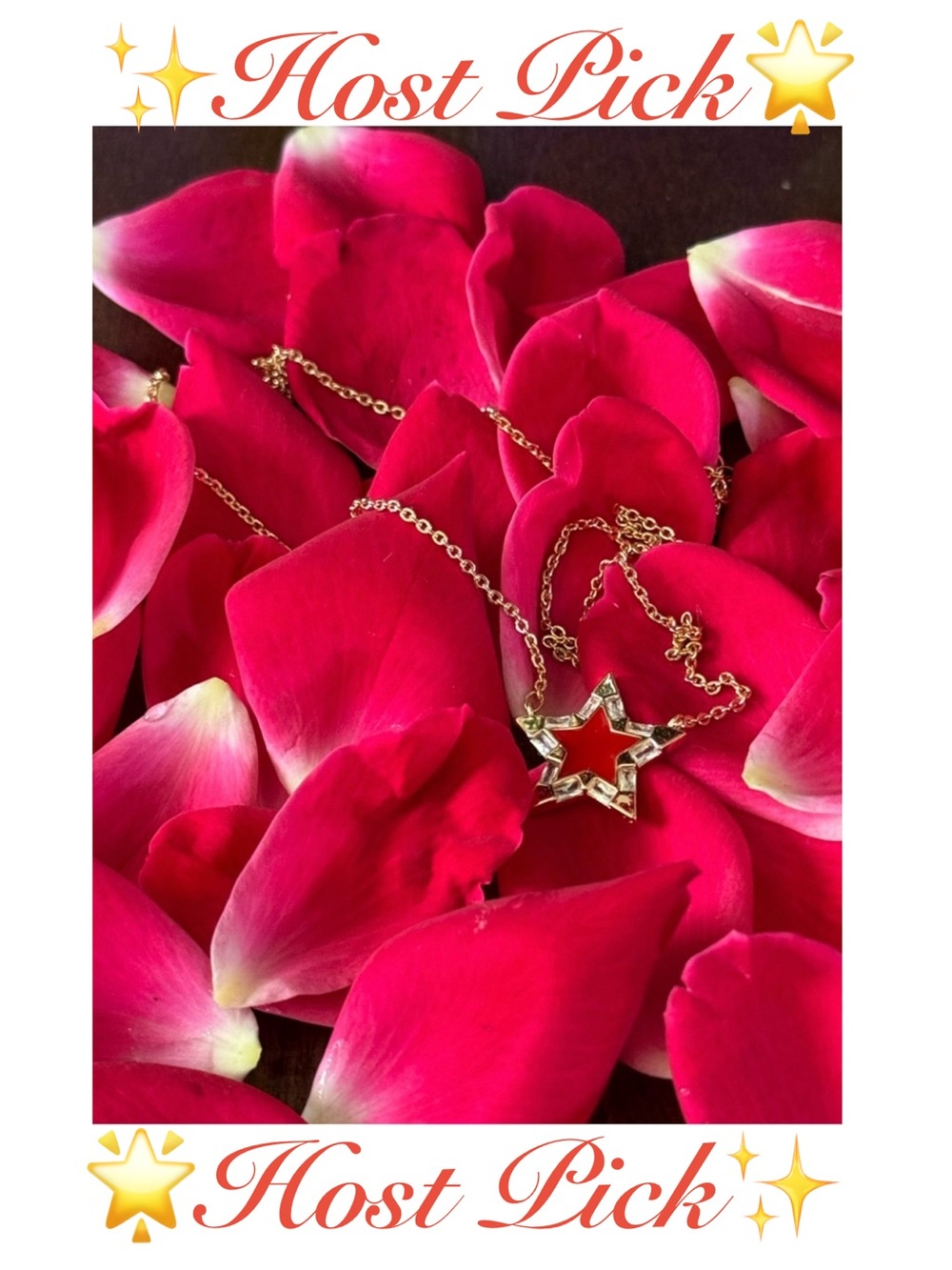 Gold Star Pendant Necklace - Elegant Women's Jewelry